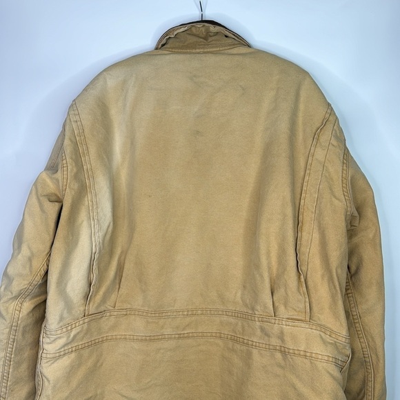Vintage Woolrich Wool Blanket Lined Canvas Chore Jacket Large - Picture 5 of 14